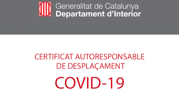 CERTIFICADO AUTORRESPONSABLE DE DESPLAZAMIENTO COVID19